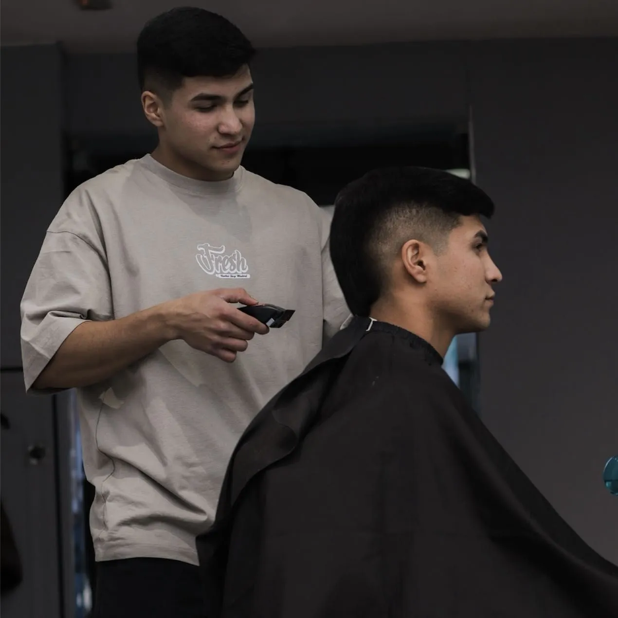 Corte degradado en Fresh Barbershop Alcobendas